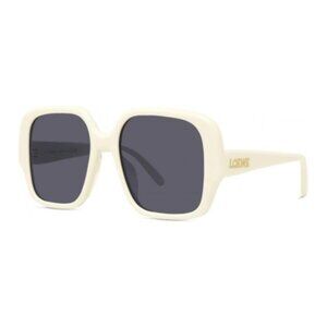 NEW LOEWE SUNGLASSES WHITE SQUARE OVERSIZED EYEWEAR LOEWE LW40134U 25A